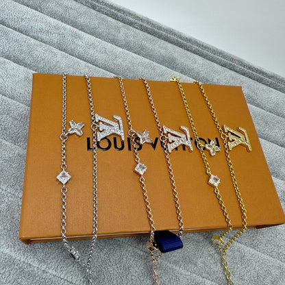 [Renovia Jewelry]FULL DIAMOND LETTER NECKLACE