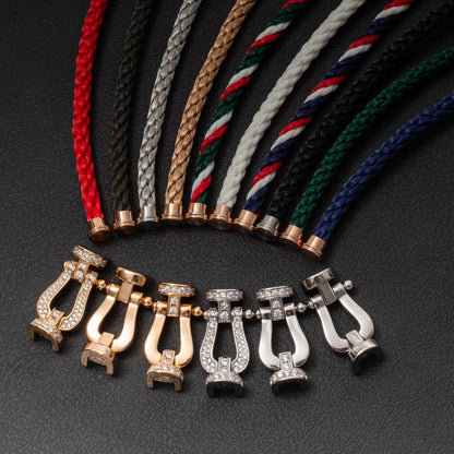 [Renovia Jewelry]FORCE LARGE HORSESHOE FULL DIAMOND BRACELET ROSE GOLD